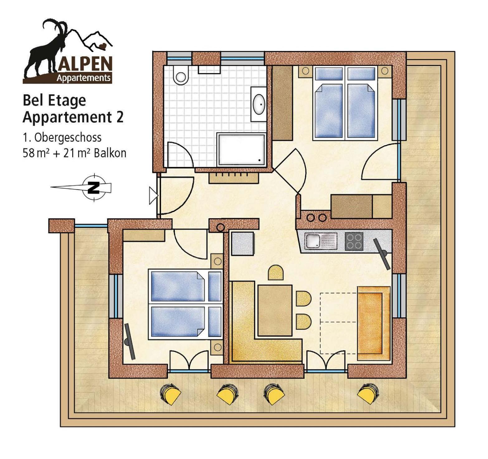 Alpen Appartement Beletage Mayrhofen Rum bild